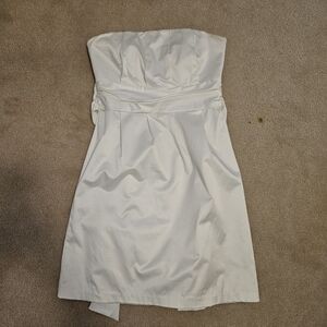 White satin dress